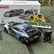 Дрифтова машинка з парою на радіоуправлінні Ford Mustang Silver GT500 1:16 4WD | Машинка для дрифту на пульті | Дрифт машина, фото 2