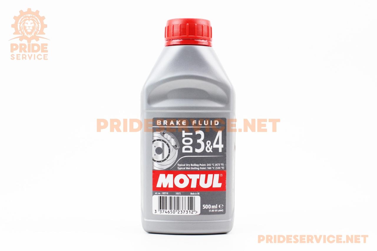 Гальмівна рідина синтетична "DOT 3/4 Brake Fluid", 500ml, МОТОХІМІЯ, SV-304167