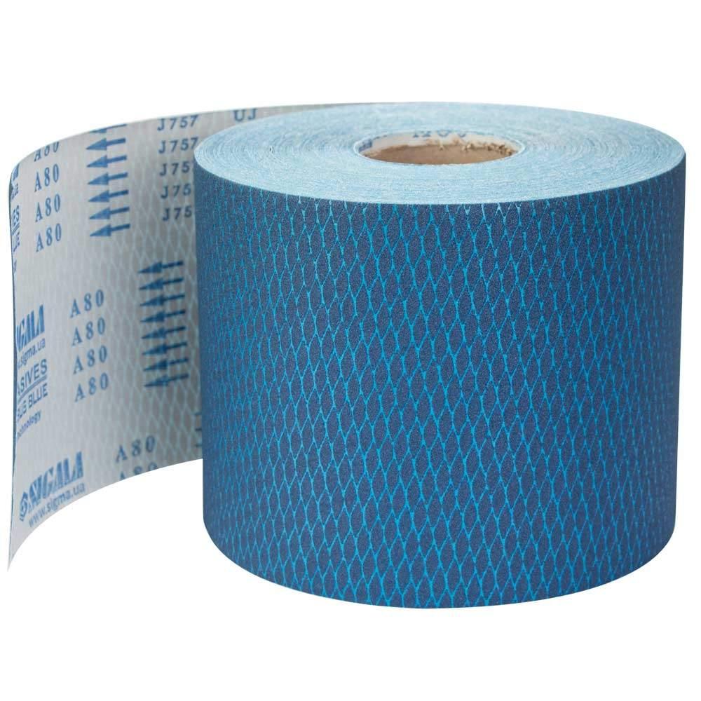 Шліфувальна шкірка (ромб) тканинна рулон 200 мм×50м P80 SIGMA (9111251)