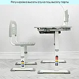 Парта учнівська дитяча + Лампа настільна Bambi M 4428, фото 9