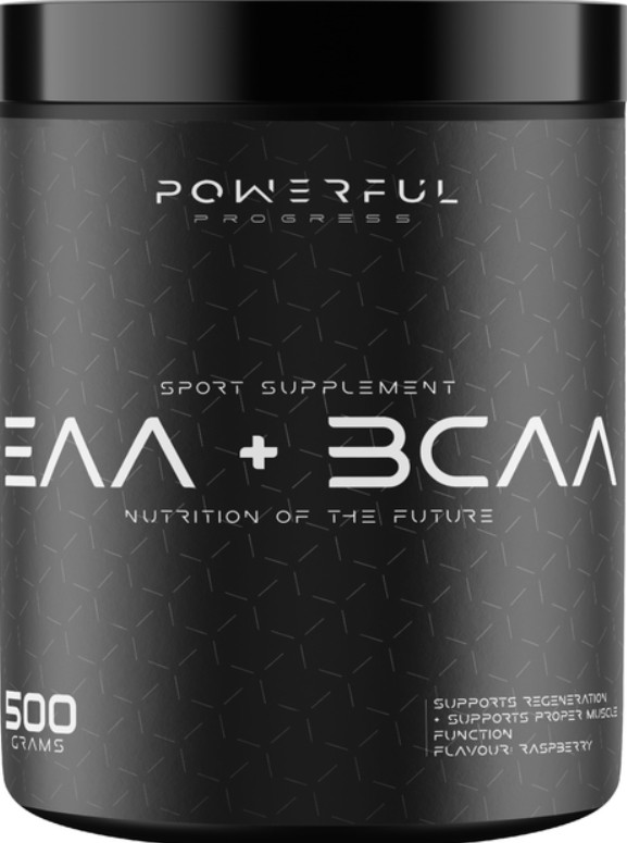 Амінокислоти Powerful Progress EAA + BCAA 500 g малина