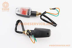 Поворотник "ЧОВНИК", чорний, прозоре скло, к-кт 2шт, ФАРИ, ПОВОРОТИ, SV-337375