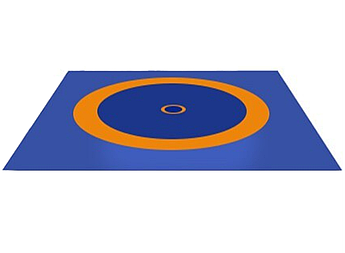 Килим борцовський (покришка для боротьби) трикольоровий