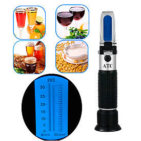 Рефрактометр для вина Двокомпонентний прилад RZ 121 АТС для вимірювання винограду на вміст цукру