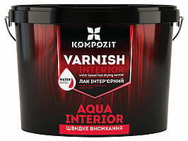 Лак інтер’єрний AQUA INTERIOR, 0,75 л, Глянцевий, Безбарвний