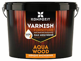 Лак меблевий AQUA WOOD, 0,75 л, Глянцевий, Безбарвний