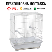Клітка Flamingo DOLAK для птахів (канарки), метал, білий, 30х22,5х38см