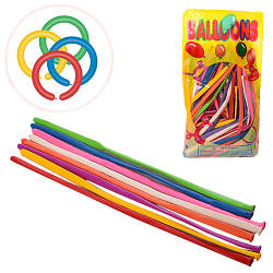 Повітряні кулі ЩІЛЬНІ кульки ковбаски для моделювання ШДМ, 100шт 1.7г