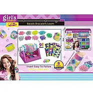Набір для плетіння браслетів (пластикова основа, верстат, паперові схеми візерунків, бісер, у коробці) MBK 557, фото 2