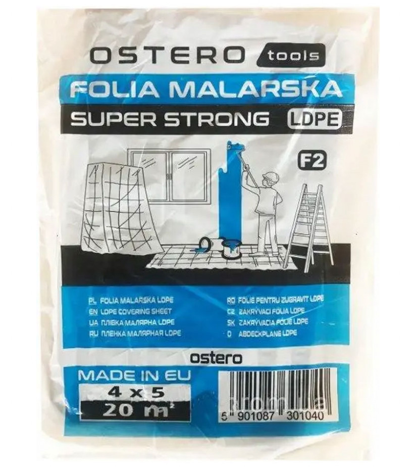 Плівка захисна SUPER STRONG-40, OSTERO, F2, 4м*5м