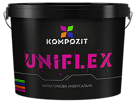Фарба гумова універсальна UNIFLEX, 0,9 кг, Білий RAL 9016