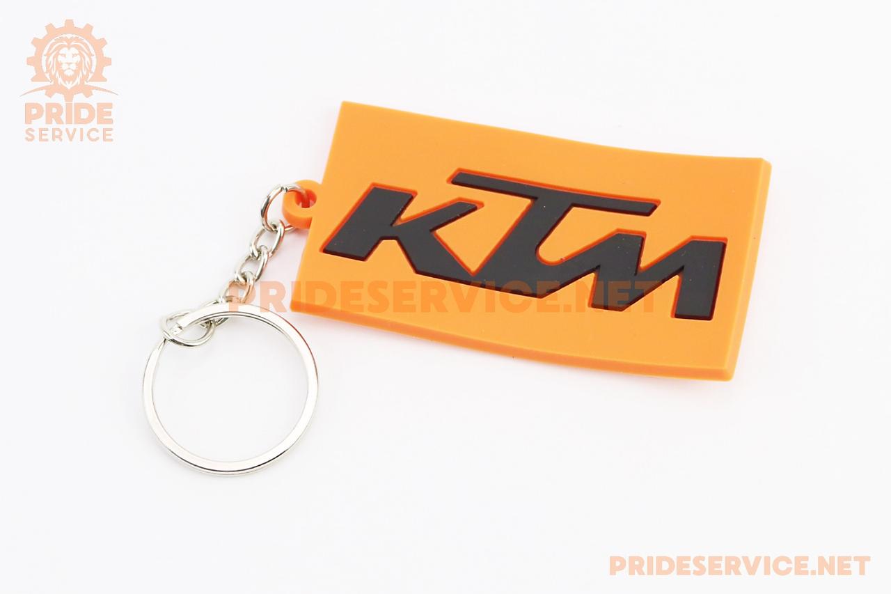 Брелок "KTM", гумовий 63х34мм, поліграфія, SV-502382