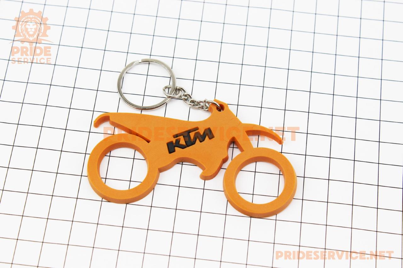 Брелок "KTM мото", гумовий 81х50мм, поліграфія, SV-502383