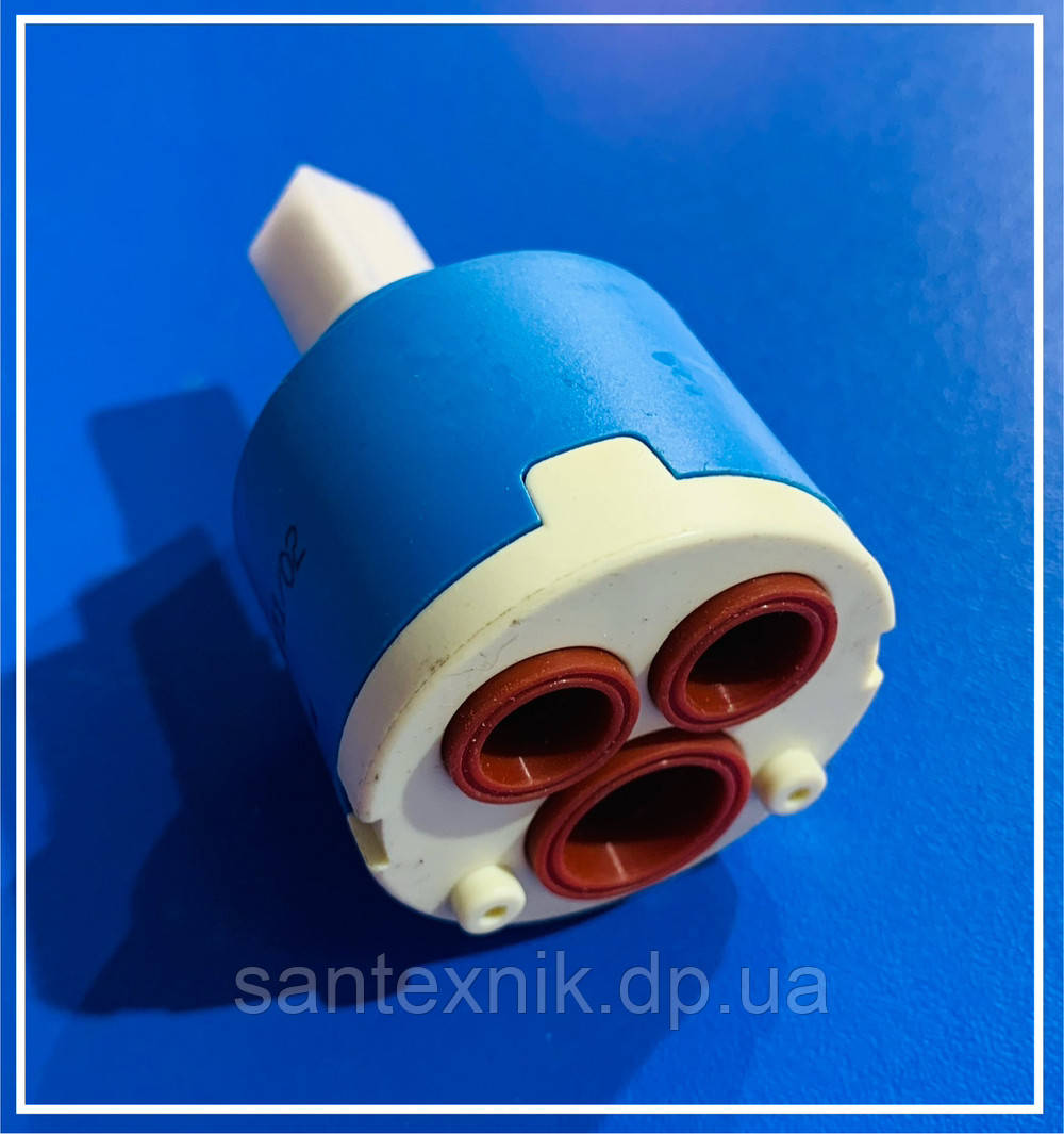 Керамічний картридж 40-Zegor (латунний шток) для змішувача, фото 1