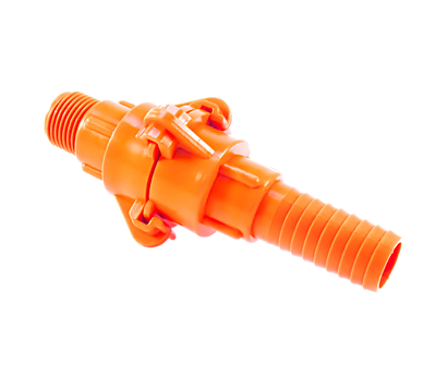 Байонет для шланга 3/4'' x 1/2'' зовнішня різьба (19 мм х 1/2" ЗР (21 мм), швидкорозбірне з'єднання, SLD