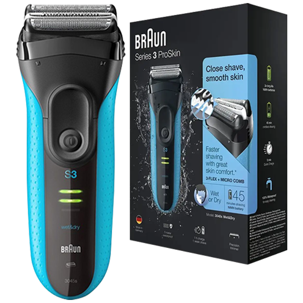 Електробритва Braun 3040s Series 3 WET & DRY Blue
