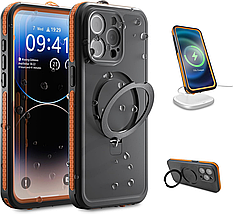 Водонепроникний чохол для телефона iPhone 15 Telesin P4-WTP-03 / Вологозахисний чохол для смартфона, фото 2