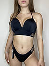 Купальник Victoria's Secret Bombshell Push-Up Longline Подвійний Пуш-Ап, Черный, фото 6