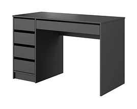Письмовий стіл Ada 5 шухляд 120*55 см Антрацит TM Perfect Home, фото 3