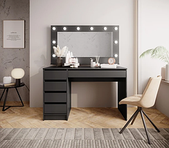 Письмовий стіл Ada 5 шухляд 120*55 см Антрацит TM Perfect Home, фото 4