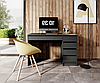 Письмовий стіл Ada 5 шухляд 120*55 см Антрацит TM Perfect Home, фото 7