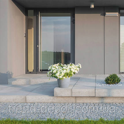 Горщик пластмасовий Magnolia Eco recycled сірий бетон 13.5 см., фото 3