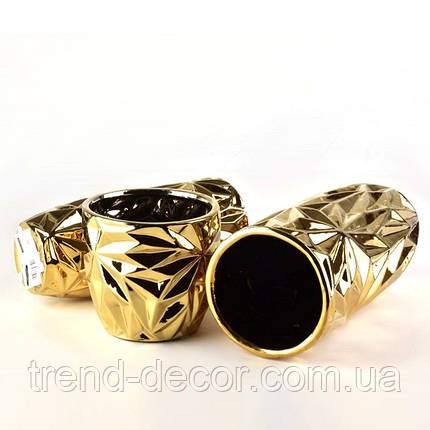 Ваза керамічна LORELAI GOLD H-29 см. 35959, фото 3