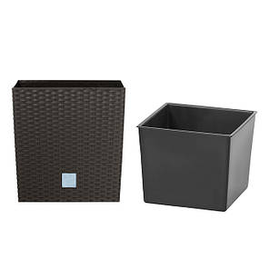 Вклад пластмасовий квадратний PROSPERPLAST IPWKS 20x20см., фото 4