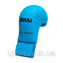 Рукавиці для карате з ліцензією WKF | сині | SMAI sm p101, фото 2
