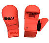 Рукавиці для карате з захистом великого пальця з ліцензією WKF | червоні | SMAI SM P101, фото 8