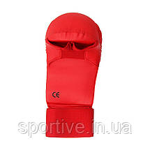 Рукавиці для карате з ліцензією WKF | червоні | SMAI sm p101, фото 2