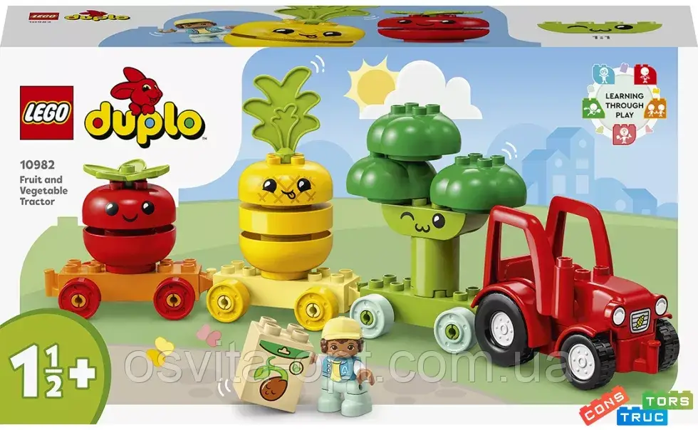 Конструктор LEGO Трактор для вирощування фруктів та овочів 10982
