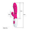 Кролик вібратор для вагінально-кліторальної стимуляції Vibrator Rabbit масажер для точки G, фото 2