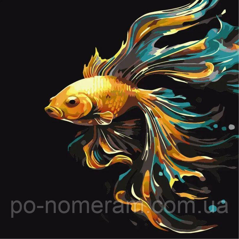 Новинка Розмальовки за номерами ArtStory Золота рибка ДВП (AS2100) 30 х 30 см, фото 1