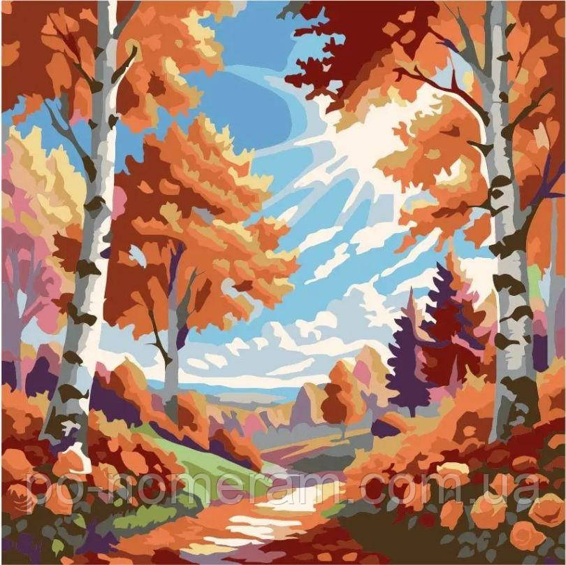 Новинка Живопис по номерам ArtStory Стежка в гаю ДВП (AS2126) 30 х 30 см, фото 1