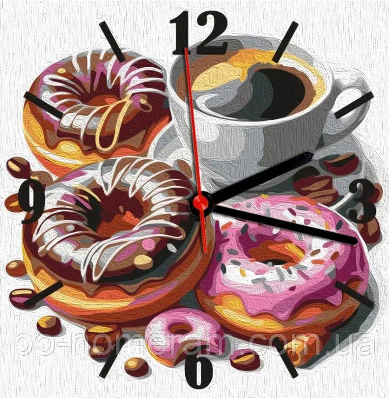 Новинка Картина за номерами ArtStory Кава з пончиками (ASG038) 30 х 30 см, фото 1
