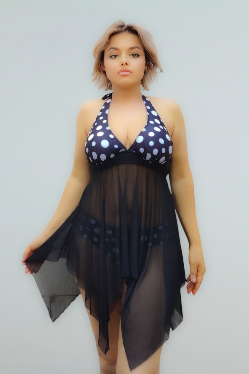 Танкини Samegame Милана 111 черный(В НАЛИЧИИ ТОЛЬКО 46 48  УКР р-ры)