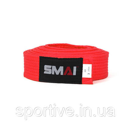 Пояс для кімоно | червоний | SMAI SM B001R, фото 1