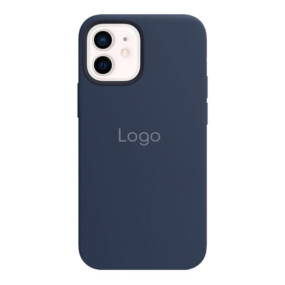 Чохол Silicone Case with MagSafe для iPhone 12/12 Pro Колір Deep Navy, фото 1
