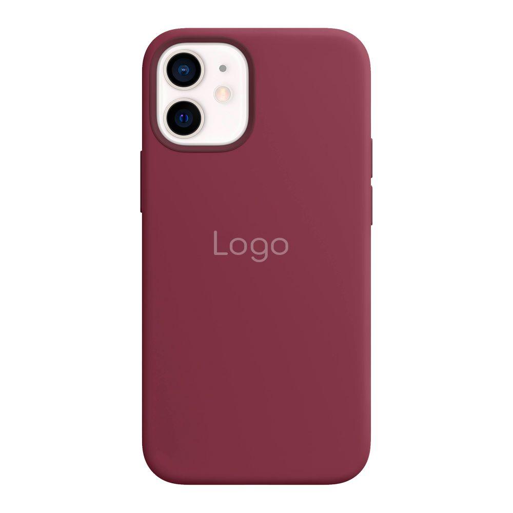 Чохол Silicone Case with MagSafe для iPhone 12/12 Pro Колір Plum, фото 1