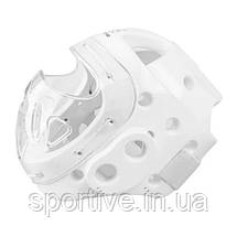 Шолом із захисною маскою з ліцензією WKF | білий SM B132, фото 4