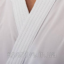 КІМОНО ДЛЯ КАРАТИ INAZUMA GI СИНЕЙ ВИШИВИЙ НА ПЛЕЧАХ | БІЛЕ | SMAI U-INAZ, фото 5