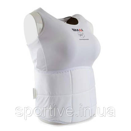 Жіночий захист живота з ліцензією WKF SMAI | Білий | BPW, фото 1