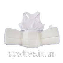 Жіночий захист живота з ліцензією WKF SMAI | Білий | BPW, фото 3