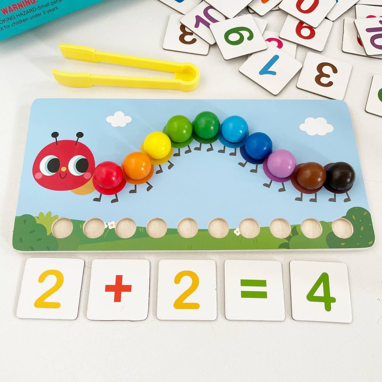 Дерев'яна математика Гусениця C 65766