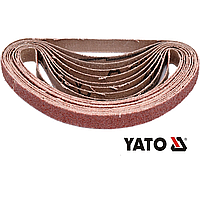 Лента шлифовальная 20х520 мм YATO зерно 100 10 шт. (YT-09749)
