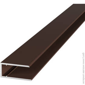 Алюмінієвий торцевий профіль АПТ — 8 мм, коричневий (4.2 м)