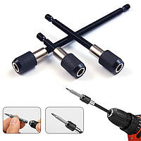 Набір магнітних тримачів-подовжувачів для біт 1/4' 6.35 мм 3 шт (60, 100, 150 мм)