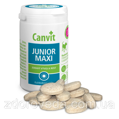 Canvit Junior Maxi Канвіт Юніор - комплекс вітамінів для цуценят та молодих собак, 230г, фото 1