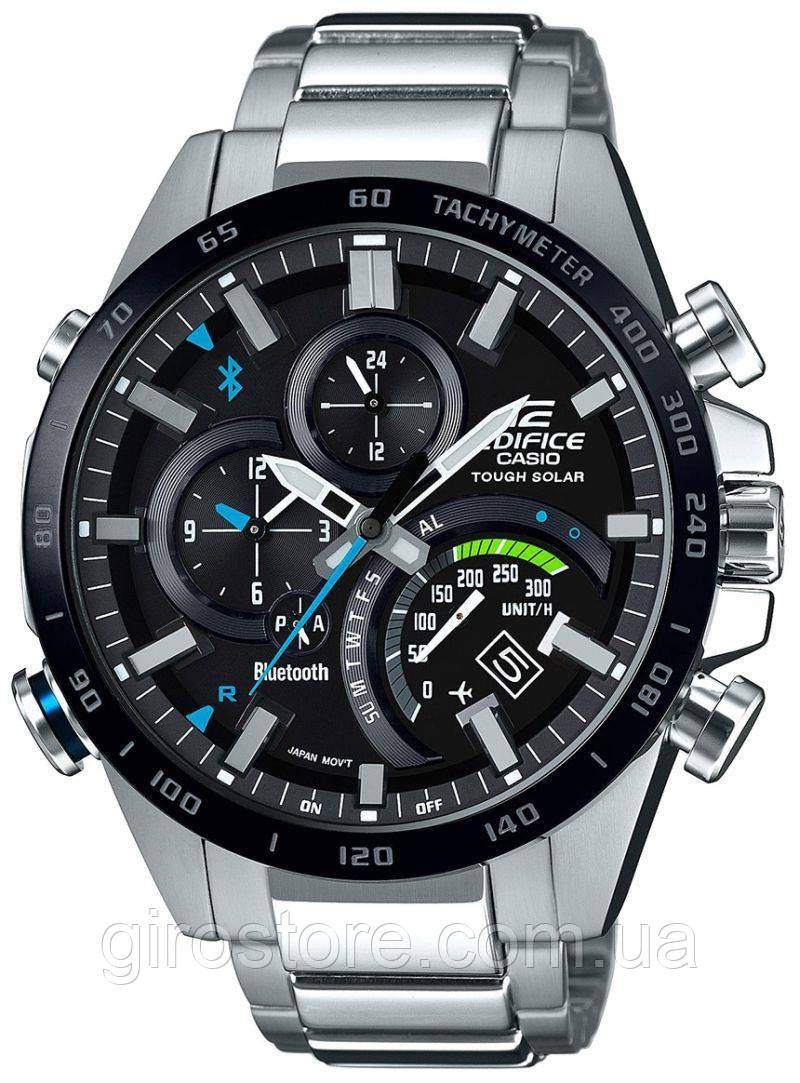 Японський смарт-годинник Casio Edifice EQB501XDB-1A Сонячна батарея, Bluetooth, синхронізація, секундомір, таймер, фото 1